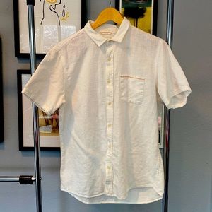 Marine Layer linen short sleeve button down